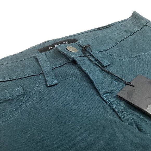 Flying Monkey Jeans -Women's 24 -Dark Green -Skinny -Cotton/Polester/Rayon- NWT! - Picture 6 of 11
